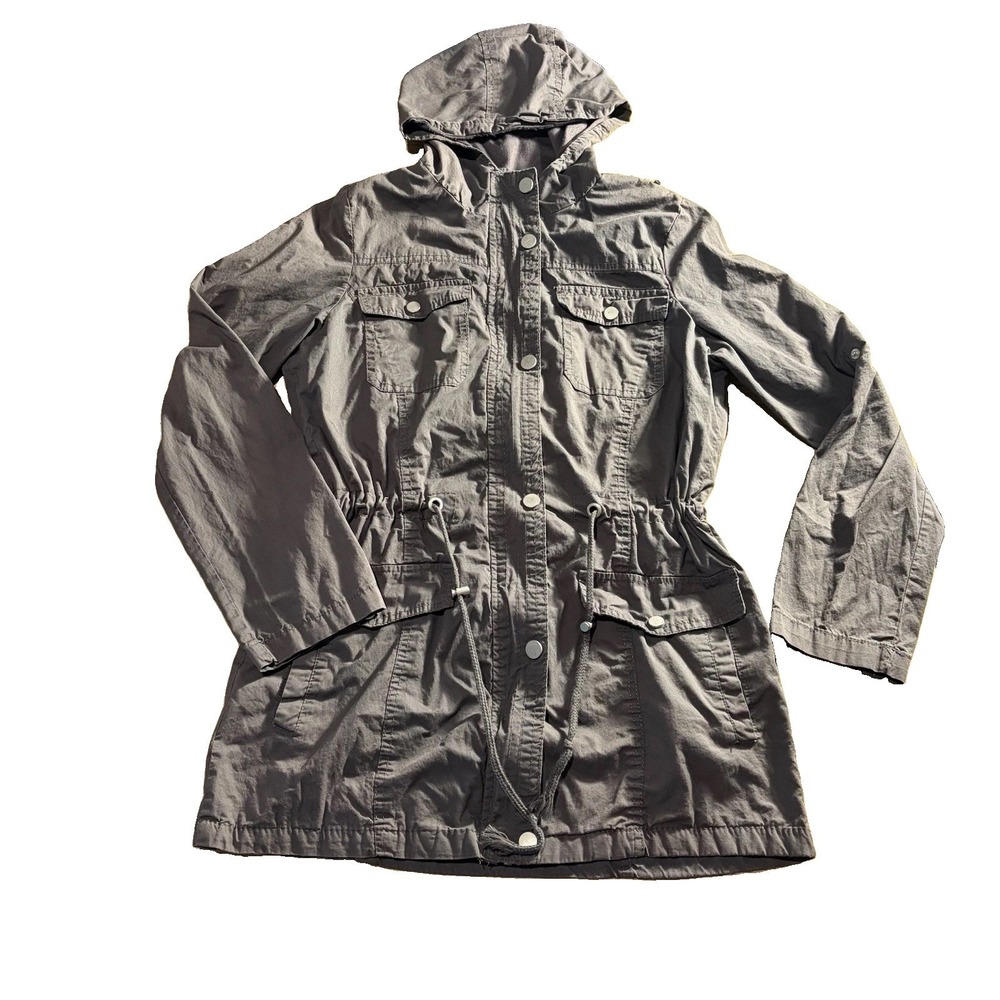 YMI Hooded Utility Anorak Jacket‎ Grey Women/Juniors Size Large